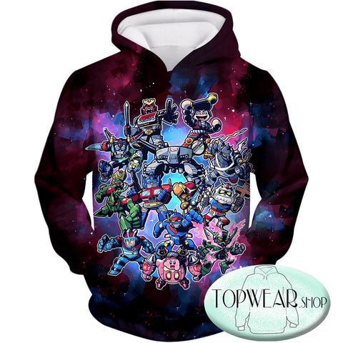 Image of Voltron: Legendary Defender Hoodies - Super Cool Voltron Force Ultimate Pullover Hoodie