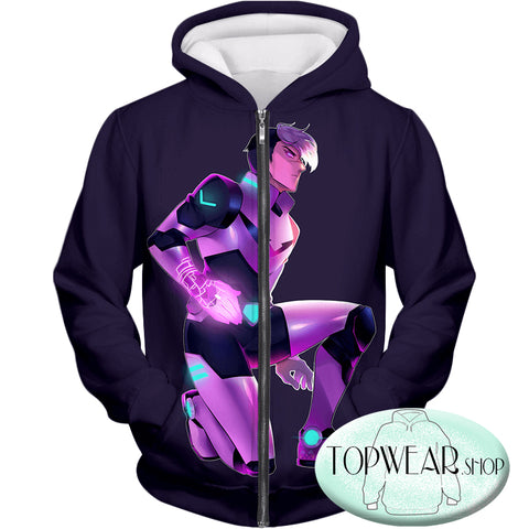 Image of Voltron: Legendary Defender Hoodies -Traditional Black Paladin Shiro Pullover Hoodie