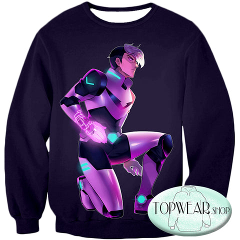Image of Voltron: Legendary Defender Hoodies -Traditional Black Paladin Shiro Pullover Hoodie