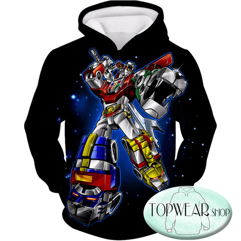 Image of Voltron: Legendary Defender Hoodies - Ultimate Voltron Force Robot  Action Pullover Hoodie