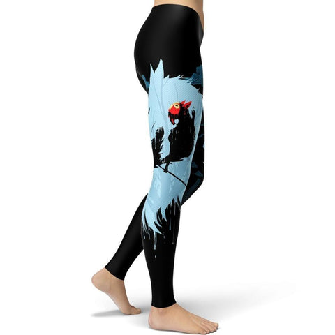 Image of Princess Mononoke Parrot Printed Leggings