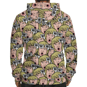 WOW Pattern Hoodie