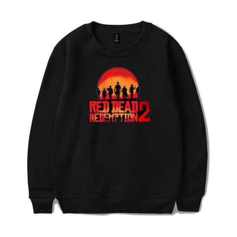 Image of Red Dead Redemption 2 Sweatshirts - Solid Color Red Dead Redemption 2 Game Sweatshirt