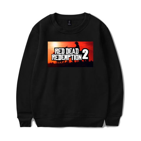 Image of Red Dead Redemption 2 Sweatshirts - Solid Color Red Dead Redemption 2 LOGO Icon Sweatshirt