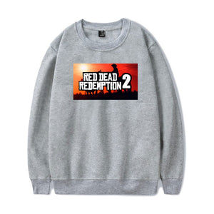 Red Dead Redemption 2 Sweatshirts - Solid Color Red Dead Redemption 2 LOGO Icon Sweatshirt