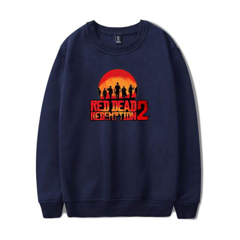 Image of Red Dead Redemption 2 Sweatshirts - Solid Color Red Dead Redemption 2 Game Sweatshirt