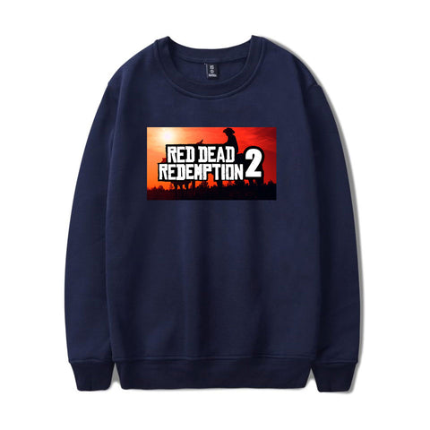 Image of Red Dead Redemption 2 Sweatshirts - Solid Color Red Dead Redemption 2 LOGO Icon Sweatshirt