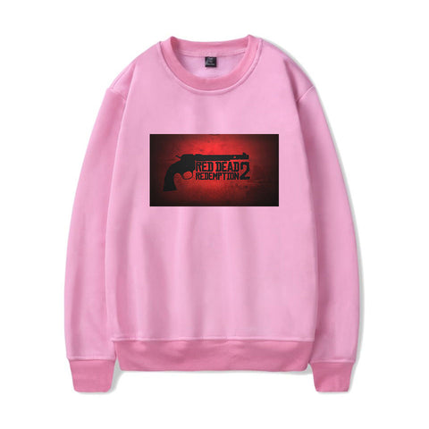 Image of Red Dead Redemption 2 Sweatshirts - Solid Color Red Dead Redemption 2 Pistol Icon Sweatshirt