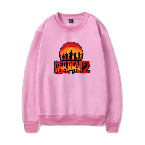 Image of Red Dead Redemption 2 Sweatshirts - Solid Color Red Dead Redemption 2 Game Sweatshirt