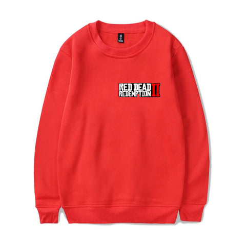 Image of Red Dead Redemption 2 Sweatshirts - Solid Color Red Dead Redemption 2 LOGO Icon Sweatshirt