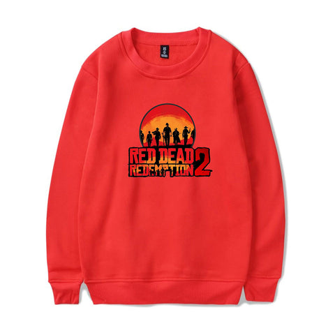 Image of Red Dead Redemption 2 Sweatshirts - Solid Color Red Dead Redemption 2 Game Sweatshirt