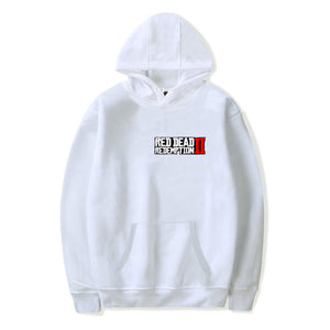 Red Dead Redemption 2 Hoodies - Solid Color Red Dead Redemption 2 Game Icon Hoodie