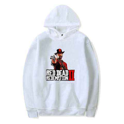 Image of Red Dead Redemption 2 Hoodies - Solid Color Red Dead Redemption Super Cool Hoodie