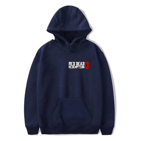 Image of Red Dead Redemption 2 Hoodies - Solid Color Red Dead Redemption 2 Game Icon Hoodie