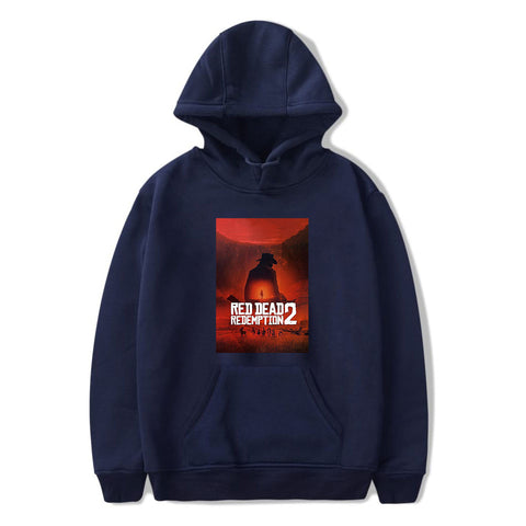 Image of Red Dead Redemption 2 Hoodies - Solid Color Red Dead Redemption Claas Van Der Linde Hoodie