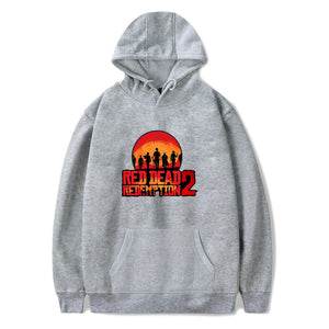 Red Dead Redemption 2 Hoodies - Solid Color Red Dead Redemption 2 LOGO Icon Super Cool Hoodie