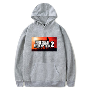 Red Dead Redemption 2 Hoodies - Solid Color Red Dead Redemption 2 Icon Hoodie