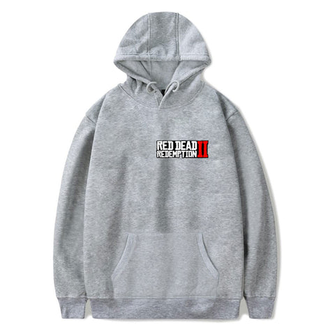 Image of Red Dead Redemption 2 Hoodies - Solid Color Red Dead Redemption 2 Game Icon Hoodie