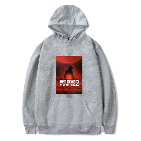 Image of Red Dead Redemption 2 Hoodies - Solid Color Red Dead Redemption Claas Van Der Linde Hoodie