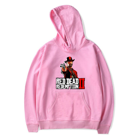 Image of Red Dead Redemption 2 Hoodies - Solid Color Red Dead Redemption Super Cool Hoodie