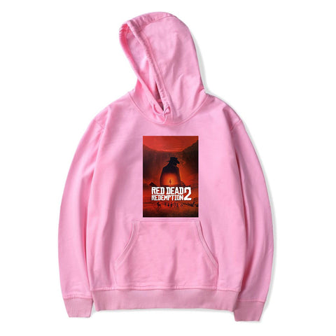 Image of Red Dead Redemption 2 Hoodies - Solid Color Red Dead Redemption Claas Van Der Linde Hoodie