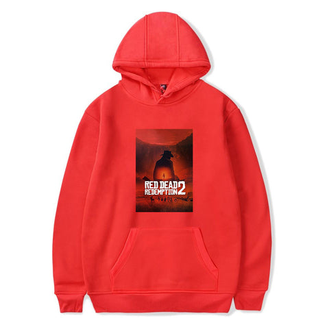 Image of Red Dead Redemption 2 Hoodies - Solid Color Red Dead Redemption Claas Van Der Linde Hoodie