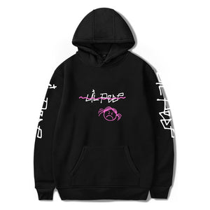 Lil Peep Hoodies - Angle Letter Printed  Pullover Hoodie