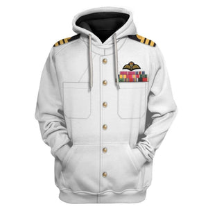 Historical Personage The Royal Navy 3D Printed Cosplay Hoodie