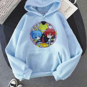 Anime Assassination Classroom Oversized Hoodie Casual Sweatshirt Coat