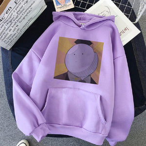 Korosensei Anime Assassination Classroom Casual Hoodie Hooded Pullover Sweatshirt