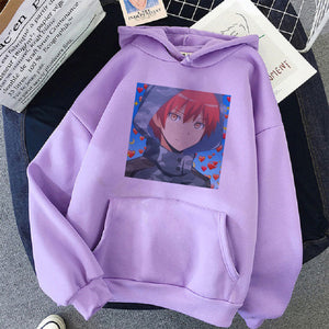 Akabane Karma Anime Assassination Classroom Casual Hoodie Hooded Pullover Sweatshirt