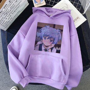 Anime Assassination Classroom Shiota Nagisa Oversized Hoodie Casual Sweatshirt Coat