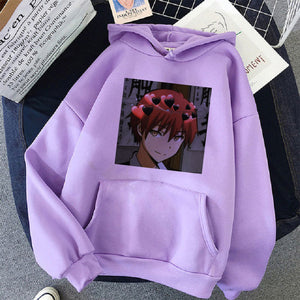 Anime Assassination Classroom Akabane Karma Oversized Hoodie Casual Sweatshirt Coat