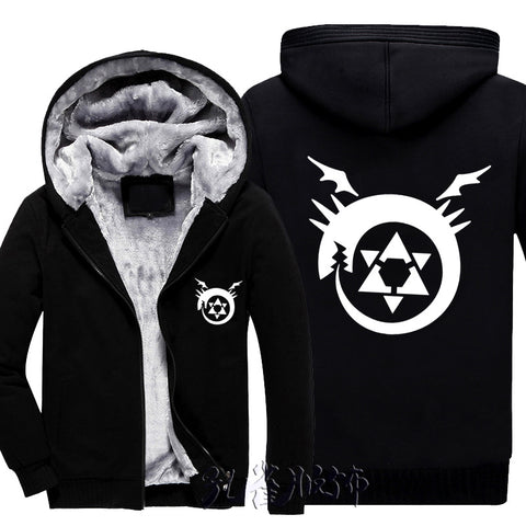 Image of Fullmetal Alchemist Coats& Jackets - Zip Up Cardigan Fleece Jacket