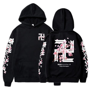 Tokyo Revengers Hoodie Fashion Anime Hoodies Cherry Blossom Sweatshirts