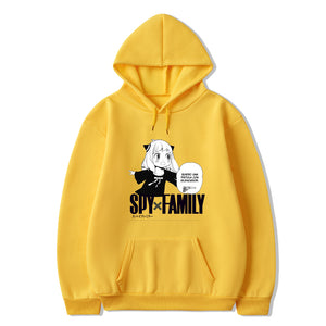 Manga SPY x FAMILY Printed Hoodies Streetwear Hooded Sweatshirt