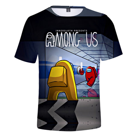 Image of Among Us 3D Printed Casual Short Sleeves T-Shirt