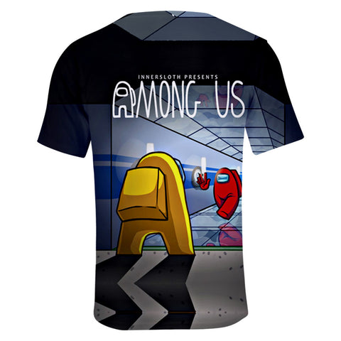Image of Among Us 3D Printed Casual Short Sleeves T-Shirt