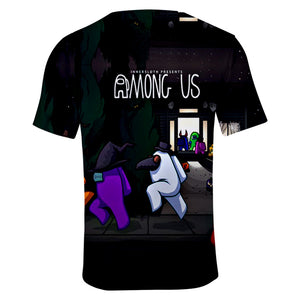 Game Among Us 3D Printed Casual Short Sleeves T-Shirt