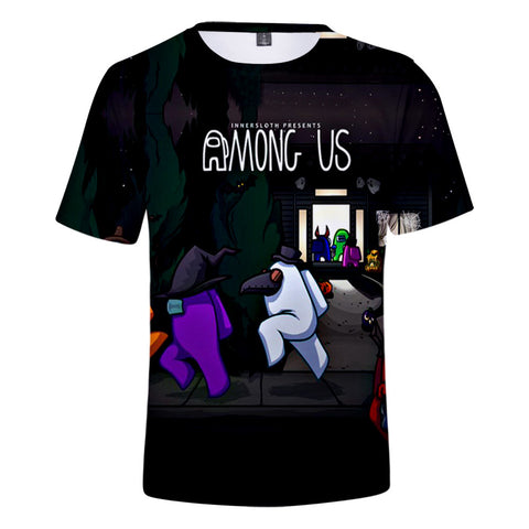 Image of Game Among Us 3D Printed Casual Short Sleeves T-Shirt