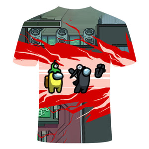 Game Among Us 3D Printed Short Sleeves T-Shirt