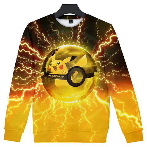 Image of Pokemon Hoodies - Pokemon Series Lightning Ball Super Cool Hoodie