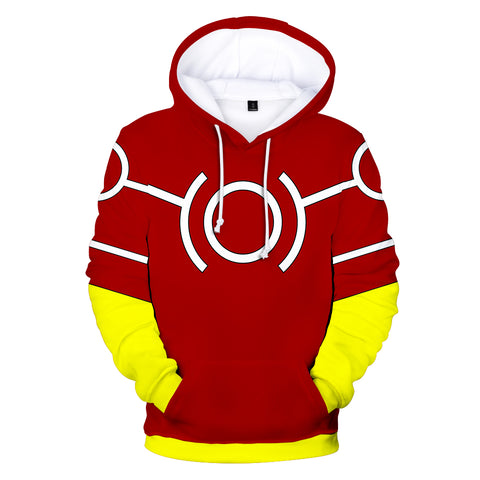 Image of My Hero Academia Hoodies - Cosplay All Might Silver Age Boku No Hero Academia Red Hoodie