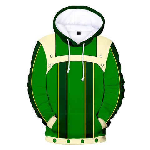 Image of My Hero Academia Hoodies - Cospaly Boku No Hero Academia Tsuyu Asui Green Hoodie