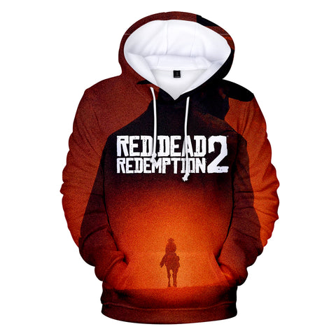 Image of Red Dead Redemption 2 Hoodies - Red Dead Redemption 2 Masked Man Super Cool 3D Hoodie