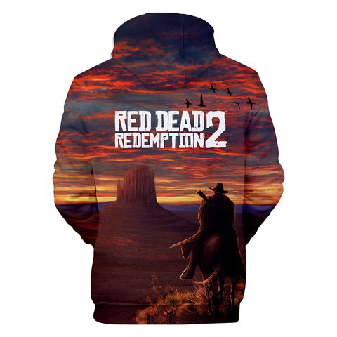 Image of Red Dead Redemption 2 Hoodies - Red Dead Redemption 2 Game Icon Super Cool 3D Hoodie