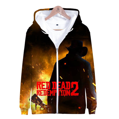 Image of Red Dead Redemption 2 Hoodies - Red Dead Redemption 2 Arthur Morgan Super Cool 3D Hoodie