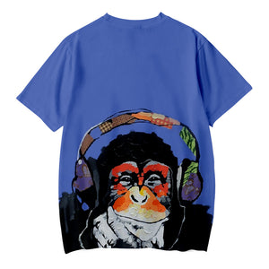Children's Fashionable 3 Colors 3D Print Cartoon Orangutan T-shirt
