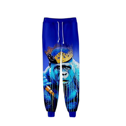 Image of Unisex Fashionable 3 Colors 3D Print Cartoon Orangutan Pants