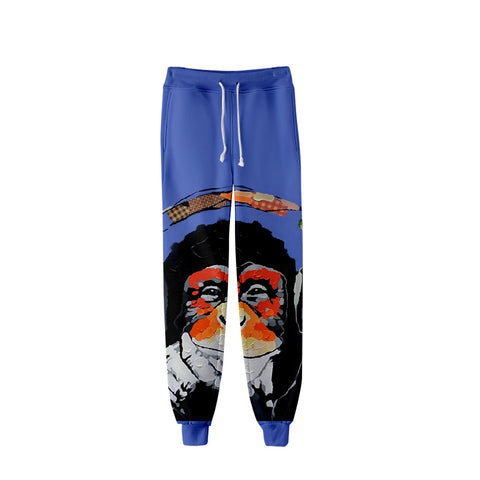 Image of Unisex Fashionable 3 Colors 3D Print Cartoon Orangutan Pants